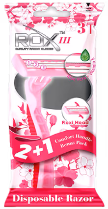 มีดโกน 3 ใบมีด ROX III Female